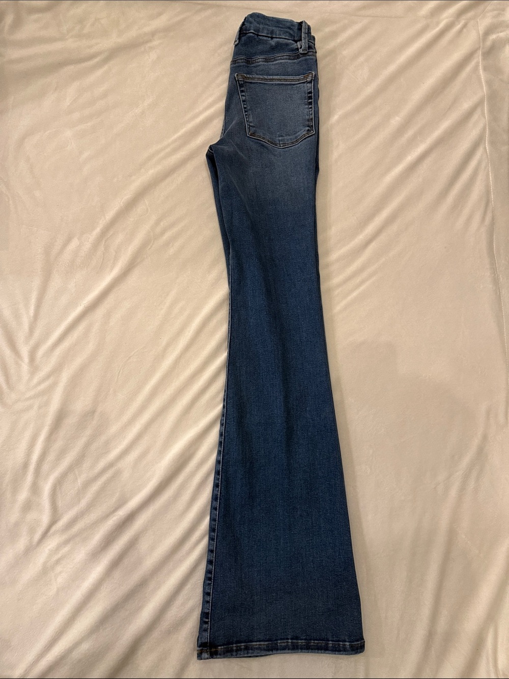 NWT Good American Size 0/XS Dark Blue Flare Women’s Jeans - Picture 7 of 8